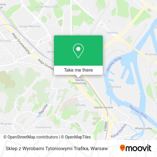 Sklep z Wyrobami Tytoniowymi Trafika map