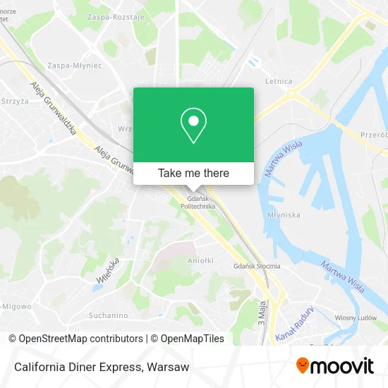 Карта California Diner Express
