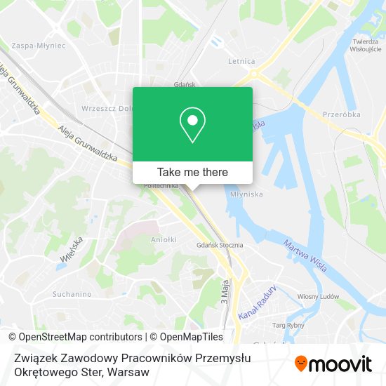 Związek Zawodowy Pracowników Przemysłu Okrętowego Ster map