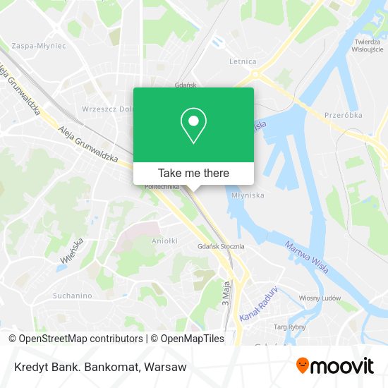 Kredyt Bank. Bankomat map