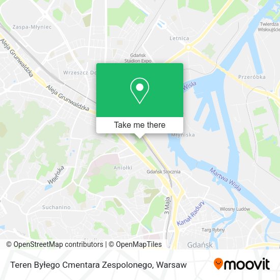 Teren Byłego Cmentara Zespolonego map