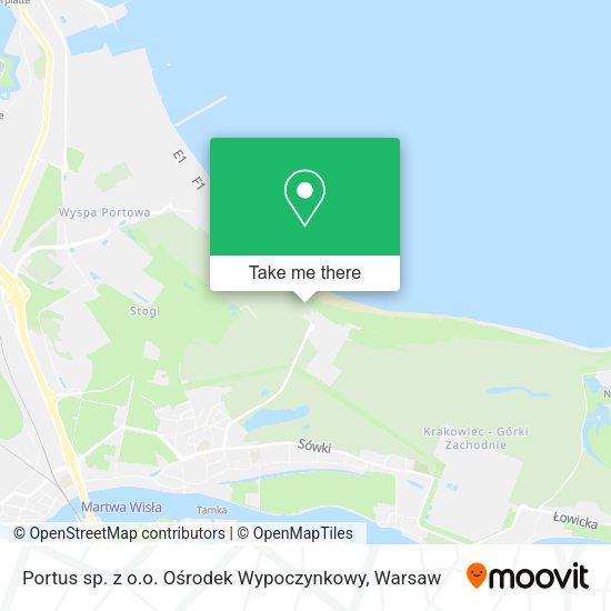 Portus sp. z o.o. Ośrodek Wypoczynkowy map