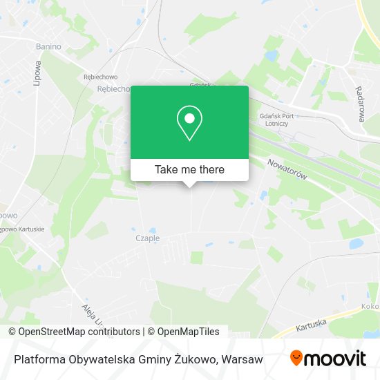 Platforma Obywatelska Gminy Żukowo map