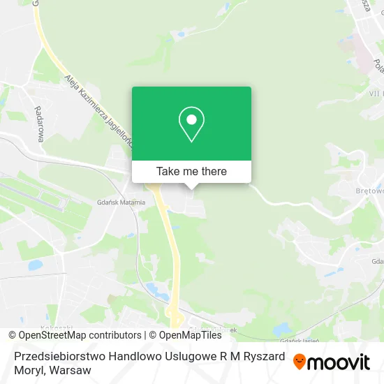 Карта Przedsiebiorstwo Handlowo Uslugowe R M Ryszard Moryl