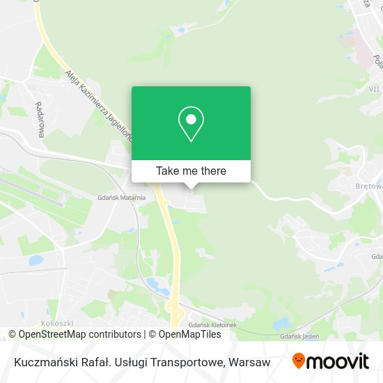 Kuczmański Rafał. Usługi Transportowe map