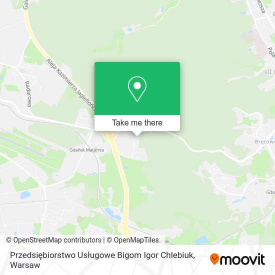 Przedsiębiorstwo Usługowe Bigom Igor Chlebiuk map