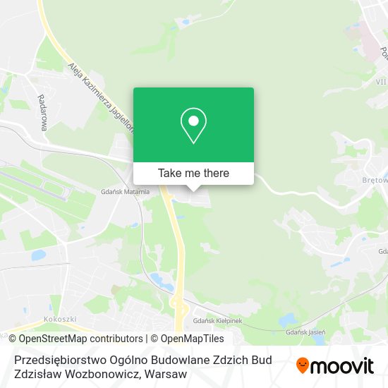 Przedsiębiorstwo Ogólno Budowlane Zdzich Bud Zdzisław Wozbonowicz map