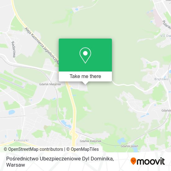 Pośrednictwo Ubezpieczeniowe Dyl Dominika map