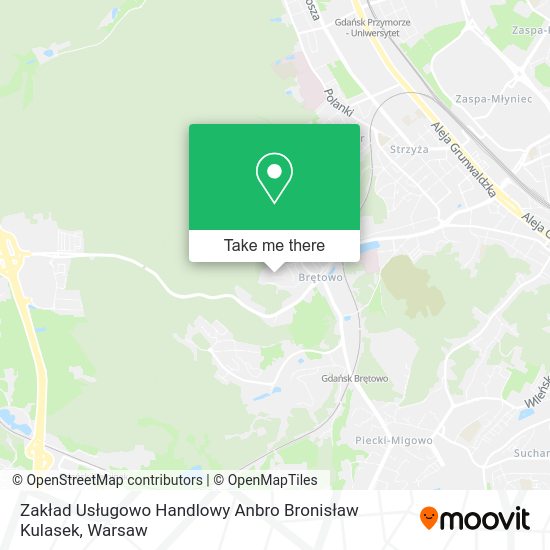 Zakład Usługowo Handlowy Anbro Bronisław Kulasek map