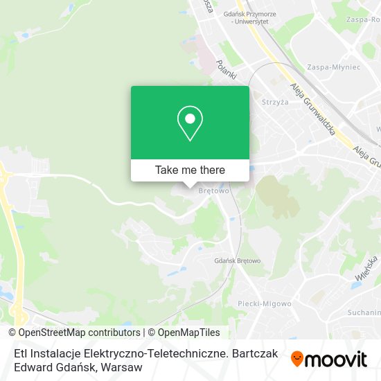 Etl Instalacje Elektryczno-Teletechniczne. Bartczak Edward Gdańsk map