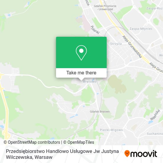 Przedsiębiorstwo Handlowo Usługowe Jw Justyna Wilczewska map