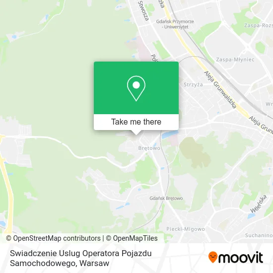 Карта Swiadczenie Uslug Operatora Pojazdu Samochodowego