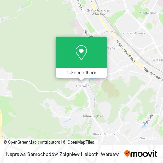 Naprawa Samochodów Zbigniew Halboth map