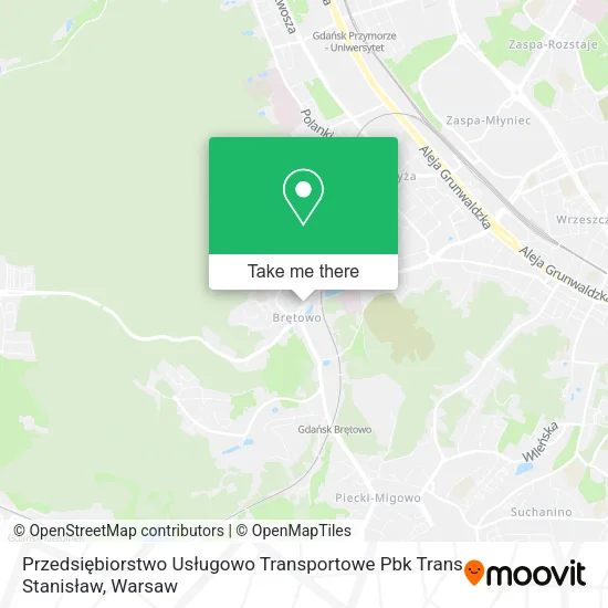Карта Przedsiębiorstwo Usługowo Transportowe Pbk Trans Stanisław