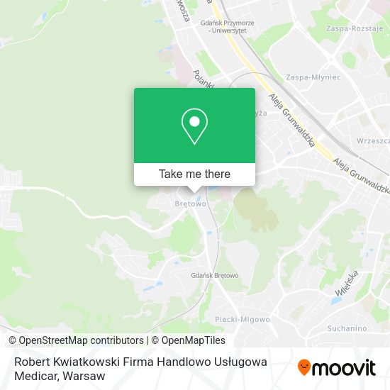 Robert Kwiatkowski Firma Handlowo Usługowa Medicar map