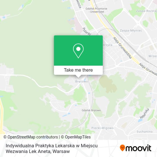 Indywidualna Praktyka Lekarska w Miejscu Wezwania Lek Aneta map