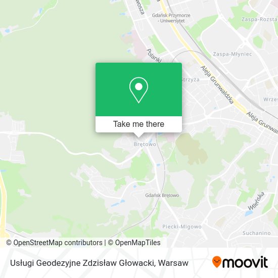 Usługi Geodezyjne Zdzisław Głowacki map