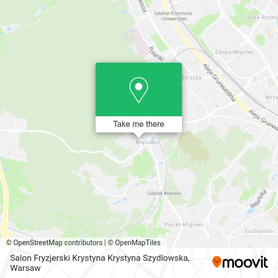 Карта Salon Fryzjerski Krystyna Krystyna Szydlowska