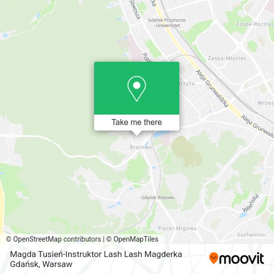 Magda Tusień-Instruktor Lash Lash Magderka Gdańsk map