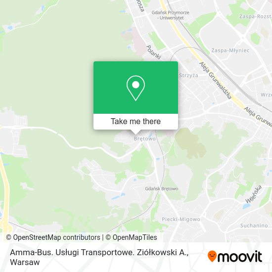 Amma-Bus. Usługi Transportowe. Ziółkowski A. map