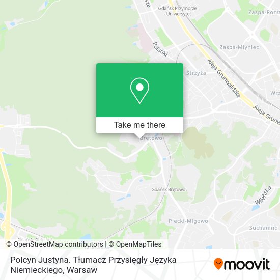 Polcyn Justyna. Tłumacz Przysięgły Języka Niemieckiego map