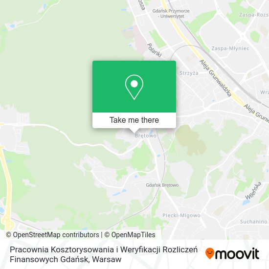 Pracownia Kosztorysowania i Weryfikacji Rozliczeń Finansowych Gdańsk map