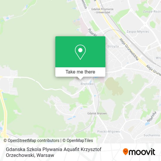 Gdanska Szkola Plywania Aquafit Krzysztof Orzechowski map