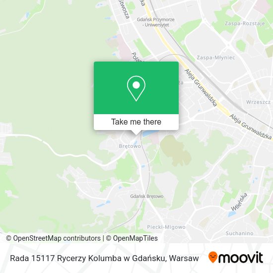 Rada 15117 Rycerzy Kolumba w Gdańsku map