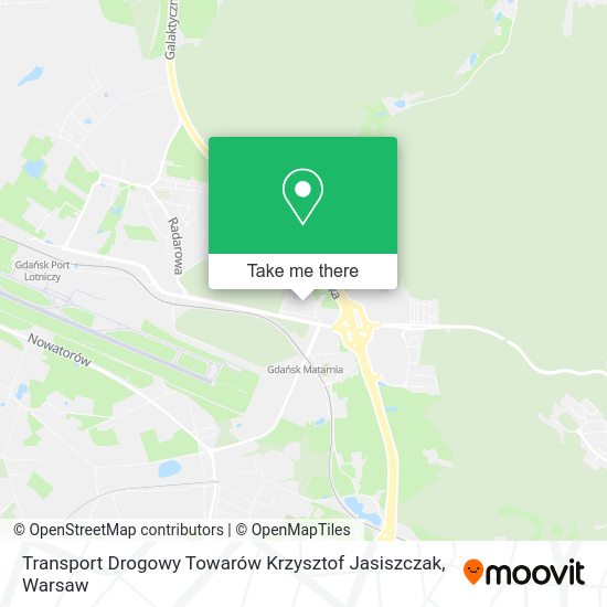 Transport Drogowy Towarów Krzysztof Jasiszczak map