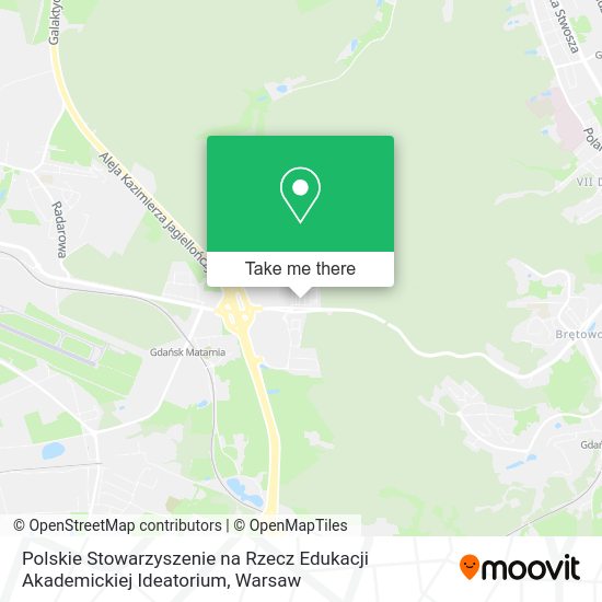 Polskie Stowarzyszenie na Rzecz Edukacji Akademickiej Ideatorium map