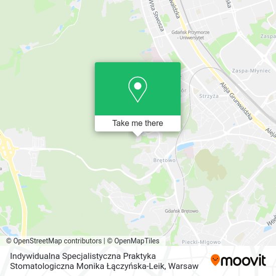 Indywidualna Specjalistyczna Praktyka Stomatologiczna Monika Łączyńska-Leik map