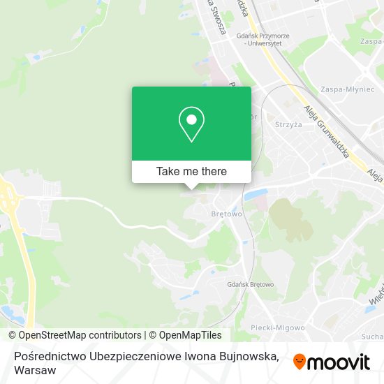 Pośrednictwo Ubezpieczeniowe Iwona Bujnowska map