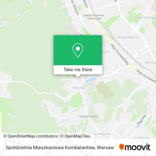 Spółdzielnia Mieszkaniowa Kombatantów map