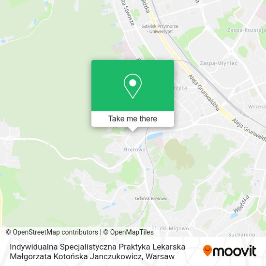 Indywidualna Specjalistyczna Praktyka Lekarska Małgorzata Kotońska Janczukowicz map