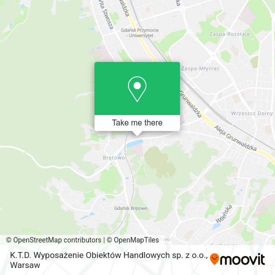 K.T.D. Wyposażenie Obiektów Handlowych sp. z o.o. map