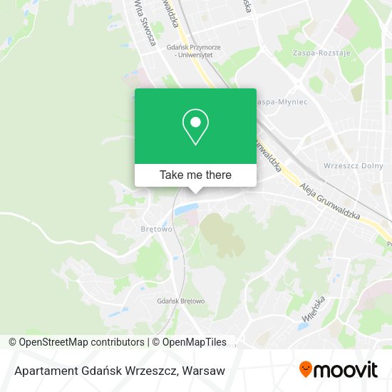 Apartament Gdańsk Wrzeszcz map