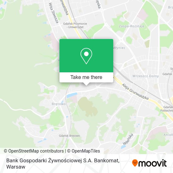 Bank Gospodarki Żywnościowej S.A. Bankomat map