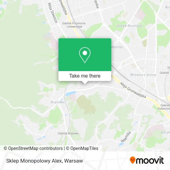 Sklep Monopolowy Alex map