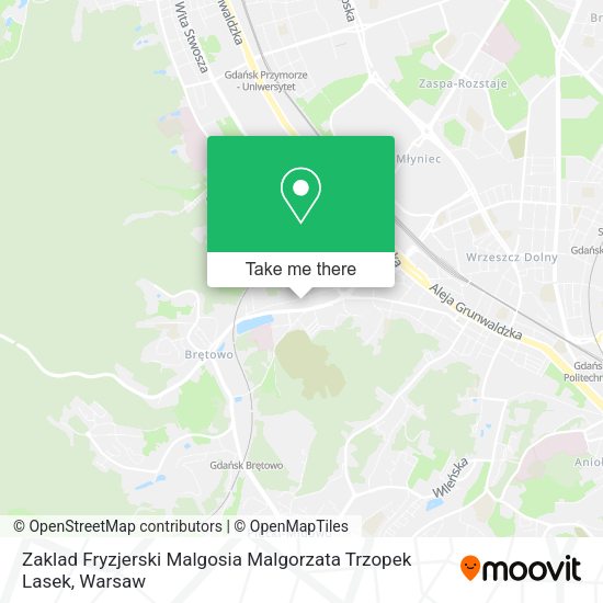 Zaklad Fryzjerski Malgosia Malgorzata Trzopek Lasek map