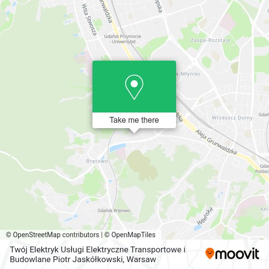 Twój Elektryk Usługi Elektryczne Transportowe i Budowlane Piotr Jaskółkowski map