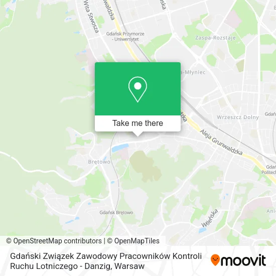 Gdański Związek Zawodowy Pracowników Kontroli Ruchu Lotniczego - Danzig map