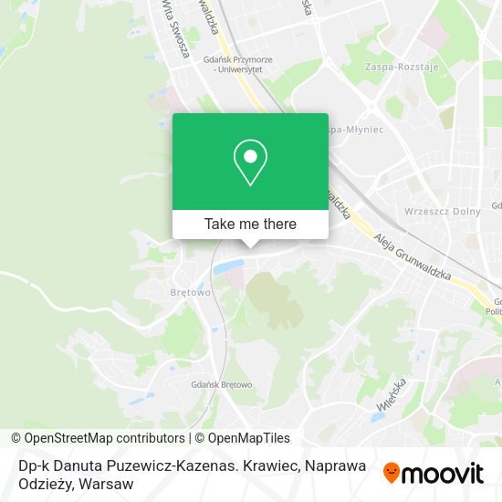 Dp-k Danuta Puzewicz-Kazenas. Krawiec, Naprawa Odzieży map