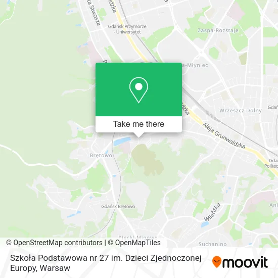 Szkoła Podstawowa nr 27 im. Dzieci Zjednoczonej Europy map