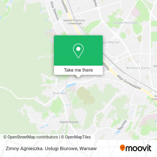 Zimny Agnieszka. Usługi Biurowe map