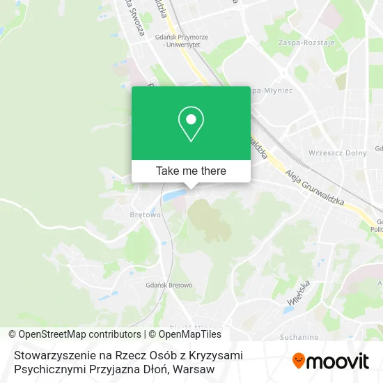 Stowarzyszenie na Rzecz Osób z Kryzysami Psychicznymi Przyjazna Dłoń map