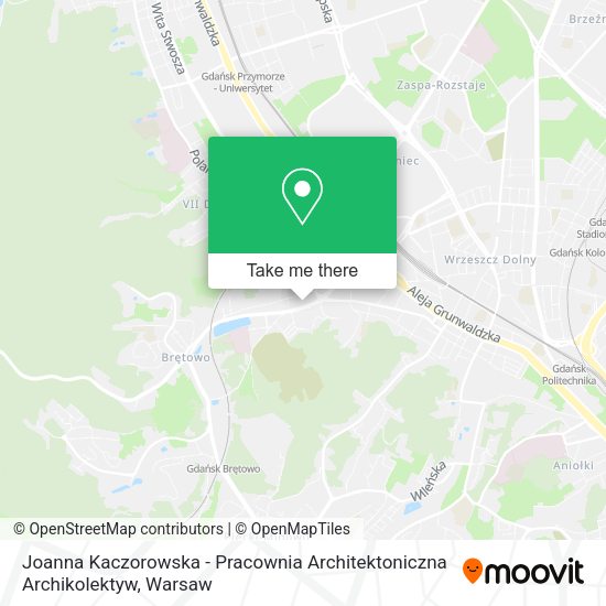 Joanna Kaczorowska - Pracownia Architektoniczna Archikolektyw map