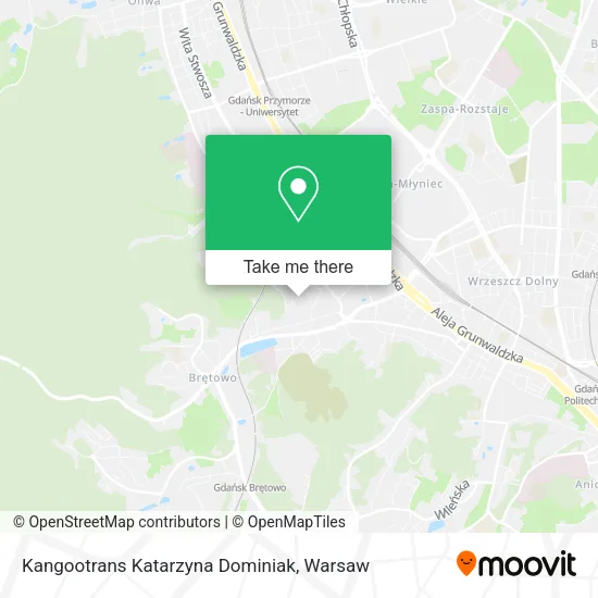 Kangootrans Katarzyna Dominiak map