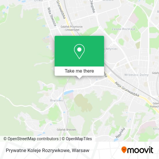 Prywatne Koleje Rozrywkowe map