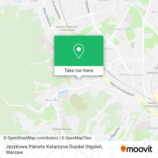 Językowa Planeta Katarzyna Duzdal Stępień map