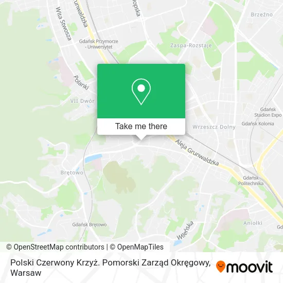 Polski Czerwony Krzyż. Pomorski Zarząd Okręgowy map